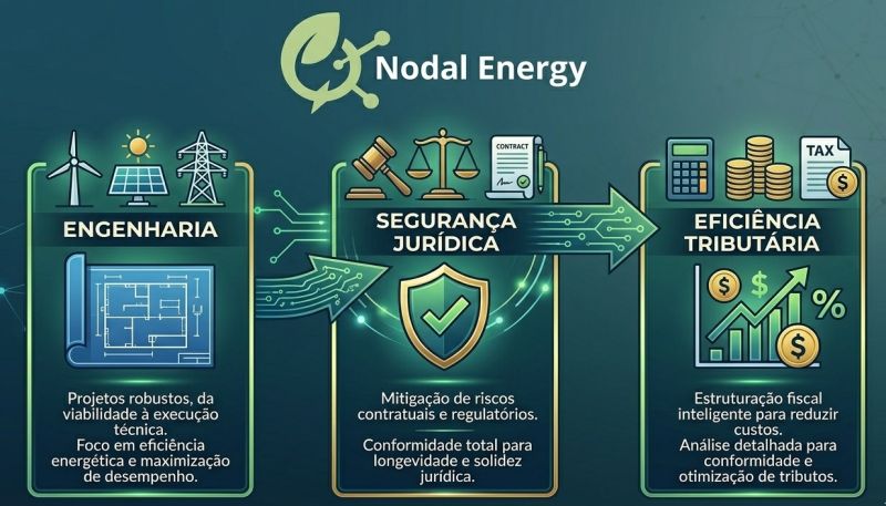 Além da engenharia: energia com segurança jurídica e eficiência tributária